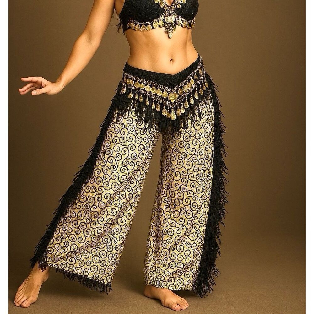 Attire by Lea Harem Bellydance Fringe Pants